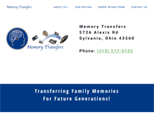 Tablet Screenshot of memorytransfers.com